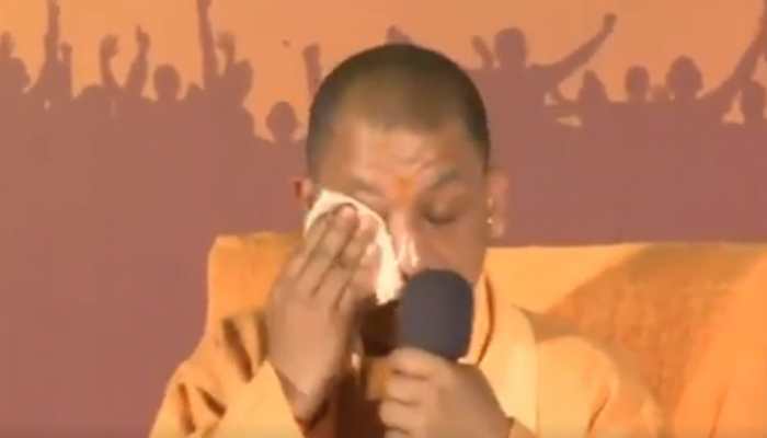 Adityanath gets emotional when asked about Pulwama tragedy: Watch