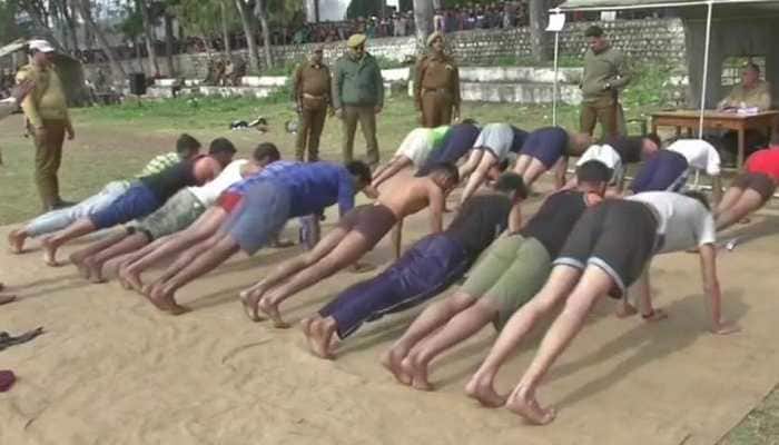 Local youth take part in recruitment drive for SPO post in Jammu and Kashmir's Poonch