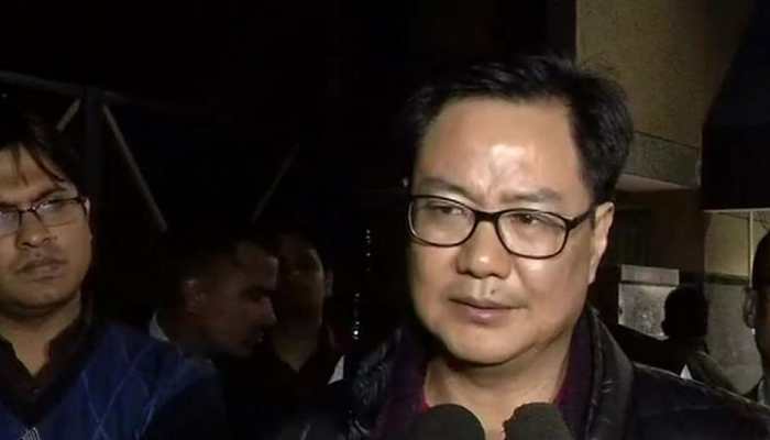 Kiren Rijiju visits injured DIG of Jammu and Kashmir Police in AIIMS