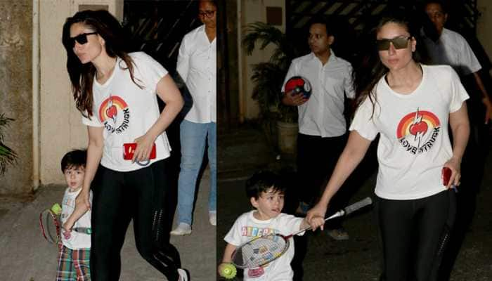 Move over horse-riding, Taimur Ali Khan now learns how to play badminton - See pics