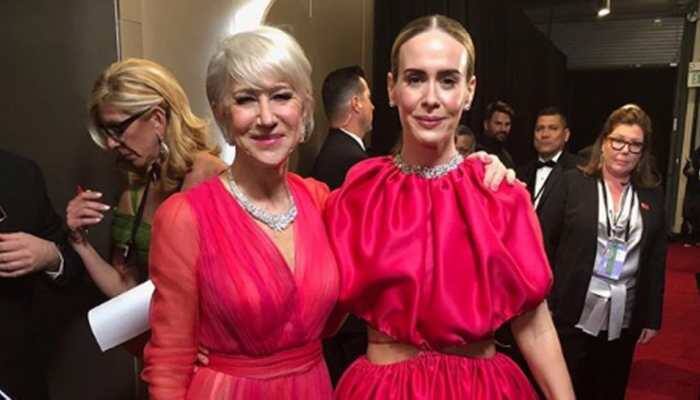 Pink, pastels and metallic dominate Oscars red carpet