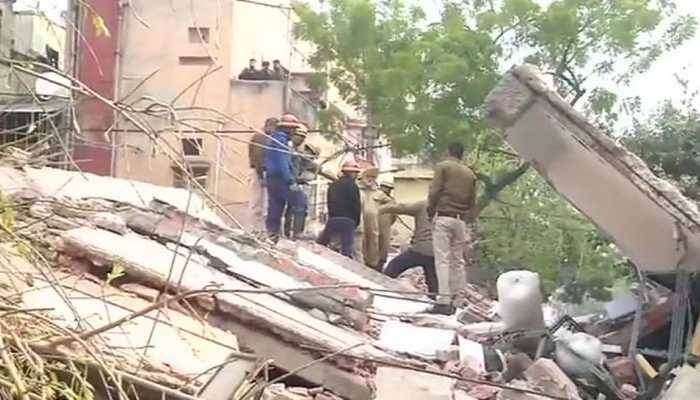 4-storey commercial building collapses in Karol Bagh