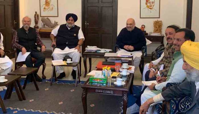 Lok Sabha polls: SAD to contest on 10 seats, BJP gets 3 in Punjab, announces Amit Shah