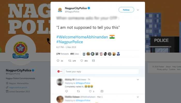 I'm not supposed to tell you this: Nagpur City Police uses Abhinandan's line to drive home a strong point