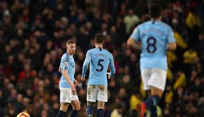 Raheem Sterling`s hat-trick guides Manchester City to 3-1 EPL win over Watford