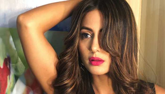 Hina Khan shows off her &#039;sassy&#039; side in a hot pink top and denim skirt—See pics