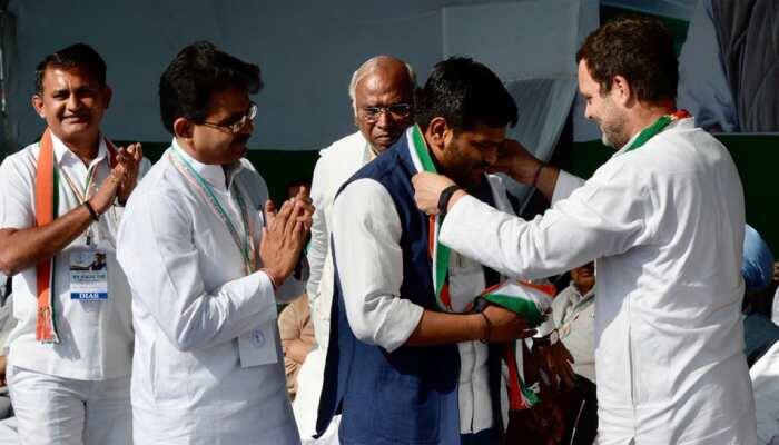 Hardik Patel joins Congress; praises Rahul Gandhi, attacks PM Modi
