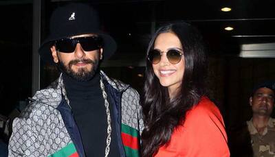 Ranveer Singh-Deepika Padukone can't stop smiling in these airport pics!