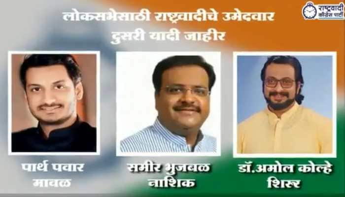 NCP releases second list of candidates for Lok Sabha election 2019, Sharad Pawar&#039;s grandnephew Parth Ajit Pawar fielded from Maval