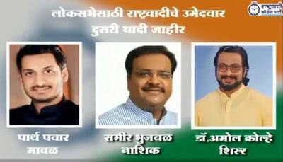 NCP releases second list of candidates for Lok Sabha election 2019, Sharad Pawar's grandnephew Parth Ajit Pawar fielded from Maval