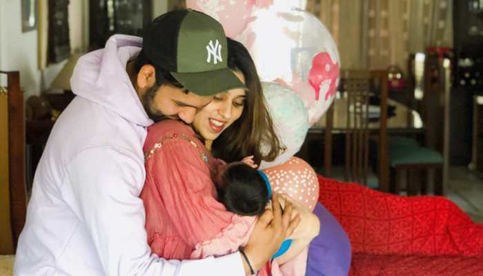 Rohit Sharma shares endearing pic of rhino calf named after his daughter 'Samaira'