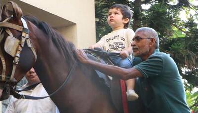 Taimur Ali Khan goes horse riding in Bandra—In pics