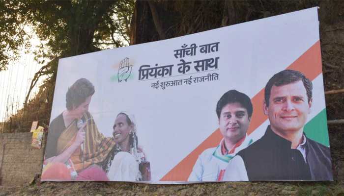 Priyanka Gandhi Vadra&#039;s 3-day &#039;Ganga-yatra&#039; from Prayagraj today, Congress posters cover the city