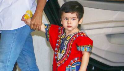 Taimur Ali Khan looks cute as a button in red Dashiki shirt—See pics