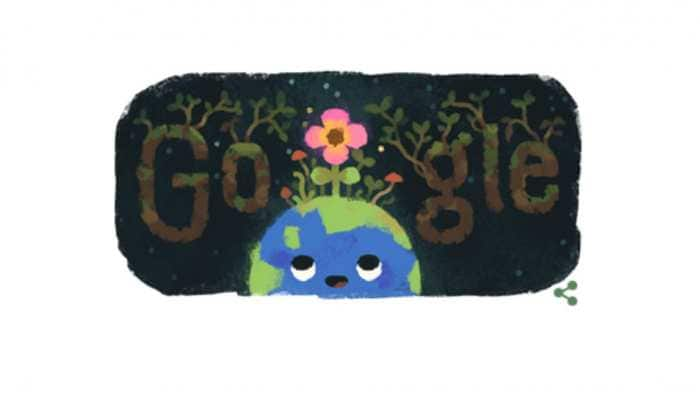 Google celebrates spring equinox with a doodle