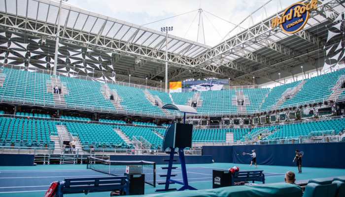 Miami Open: Rain wipes out opening day's play at Hard Rock stadium