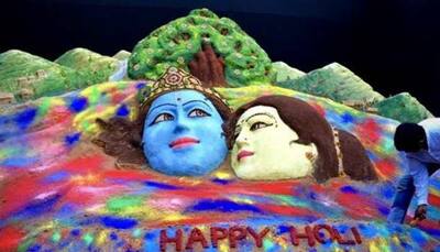 Sudarsan Pattnaik creates colourful sand art on Holi, shares pic—See inside
