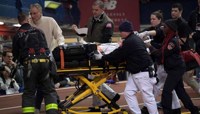 Jamaica distance runner Kemoy Campbell told he had 'died' after collapse in New York