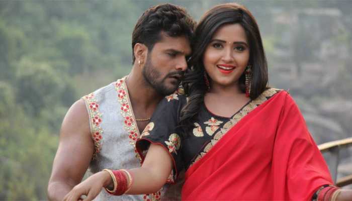 Khesari Lal Yadav-Kajal Raghwani's music video goes viral on social media-Watch