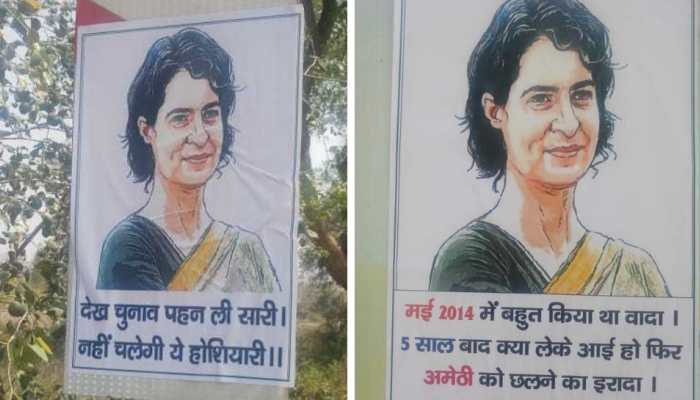 As Priyanka Gandhi Vadra heads to Amethi, posters calling her a &#039;fraud&#039; cover the city