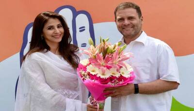 Bollywood actor Urmila Matondkar joins Congress in presence of Rahul Gandhi