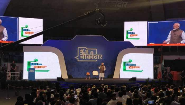 PM Narendra Modi talks tough on terrorism and Pakistan at BJP&#039;s &#039;Main Bhi Chowkidar&#039; programme