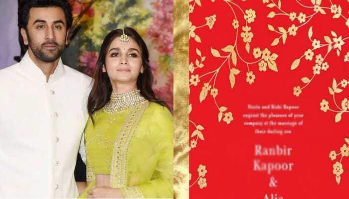 Ranbir Kapoor-Alia Bhatt&#039;s wedding card leaked online-Check out the picture