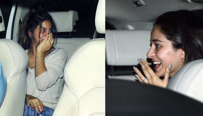 Suhana Khan and Ananya Panday can&#039;t stop laughing but what&#039;s the joke? See pics