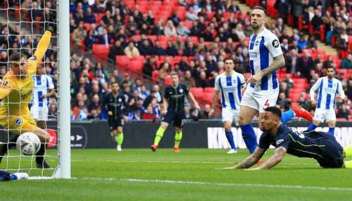 Quadruple still on as Gabriel Jesus heads Manchester City into FA Cup final