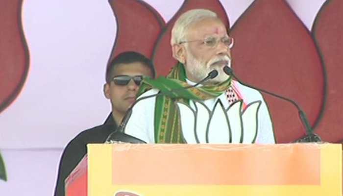 Congress, Left will stoop to any level to oust me: PM Narendra Modi in Tripura Congress, Left will stoop to any level to oust me: PM Narendra Modi in Tripura