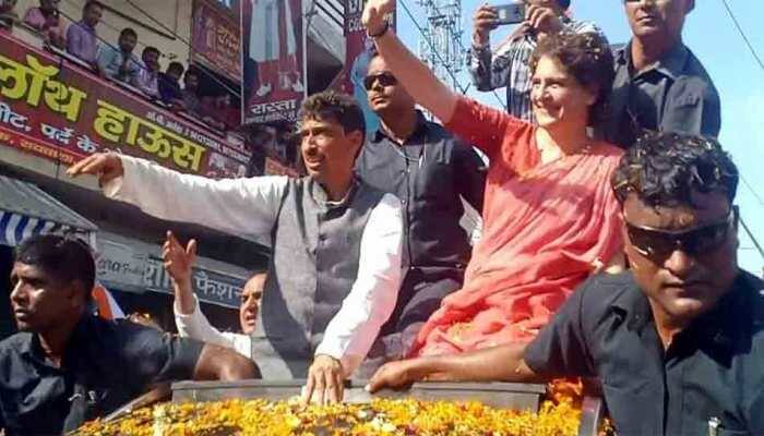 Priyanka Gandhi roadshow: Sefies with supporters, flowers for detractors