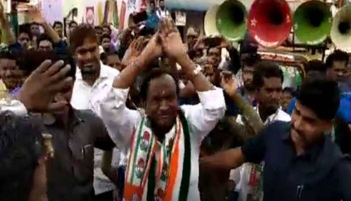 For the sake of votes: Karnataka minister does Nagin dance to woo voters