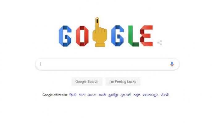Google marks beginning of Lok Sabha poll with a doodle