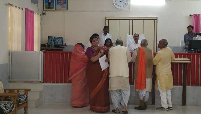 Lok Sabha election: Smriti Irani files nomination from Amethi constituency Lok Sabha election: Smriti Irani files nomination from Amethi constituency