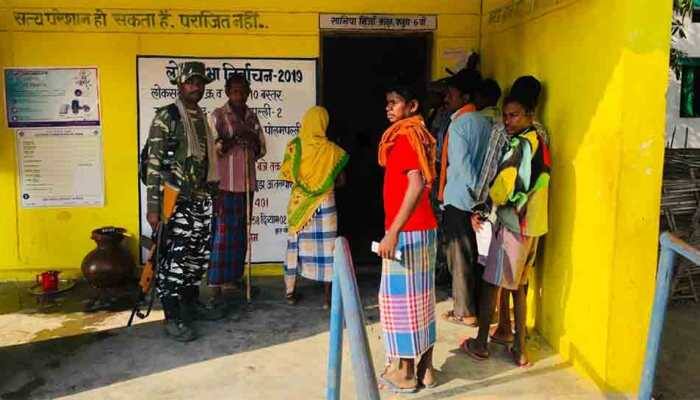 Snub to Naxals, Shamgiri in Bastar registers 77 per cent voting
