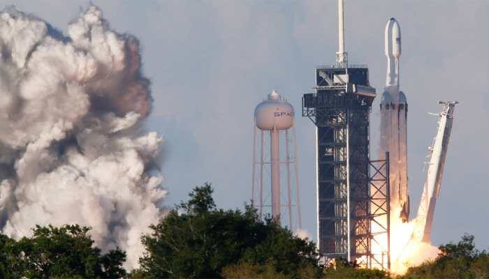 SpaceX's Falcon Heavy conducts first commercial flight 