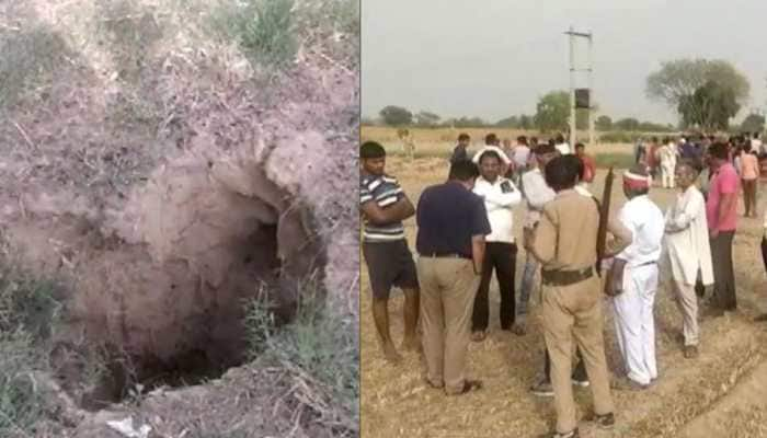 5-year-old trapped in a 110-feet borewell in Mathura rescued successfully