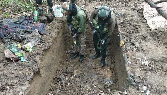 Pulwama police, 55 Rashtriya Rifles bust terrorist hideout in South Kashmir
