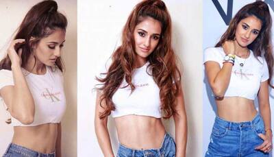 Disha Patani shows off her toned midriff in a stunning black crop top—See pic