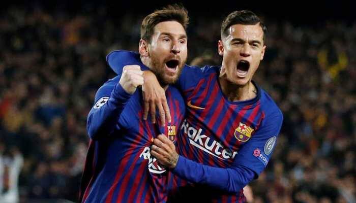 Barcelona reach semis with Messi exhibition against Manchester United