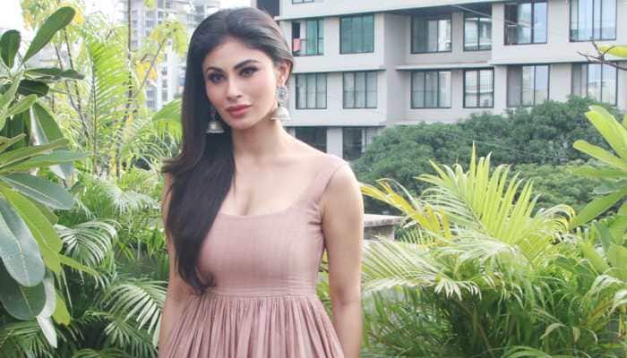 Mouni Roy shows her love for green, oozes oomph in a tube dress—See pics