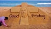 Good Friday 2019: Sudarsan Pattnaik pays sand art tribute to Jesus Christ