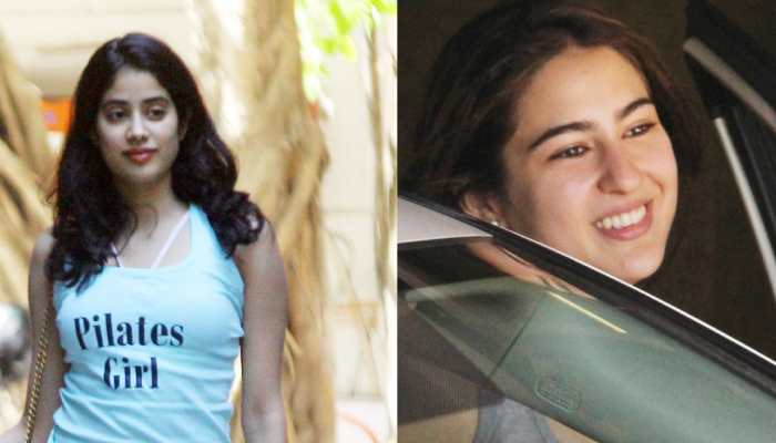 Can you spot the similarities in Sara Ali Khan and Janhvi Kapoor&#039;s outfit? See pics