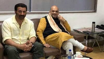 Amit Shah meets filmstar Sunny Deol, BJP may field him from Punjab