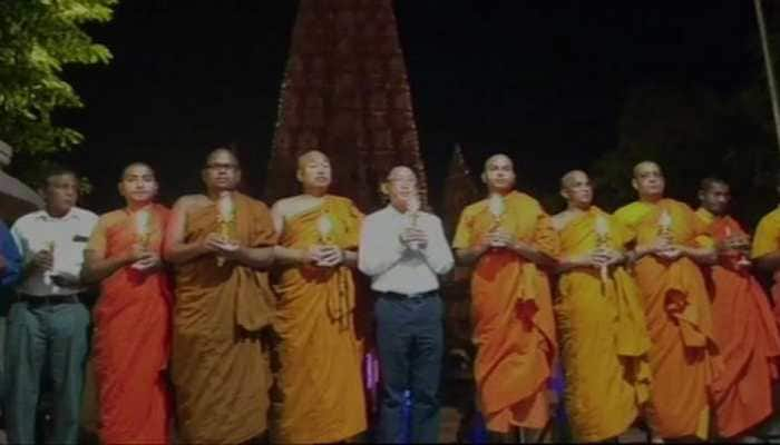 Buddhist monks in Bodh Gaya pray for Sri Lanka blasts victims