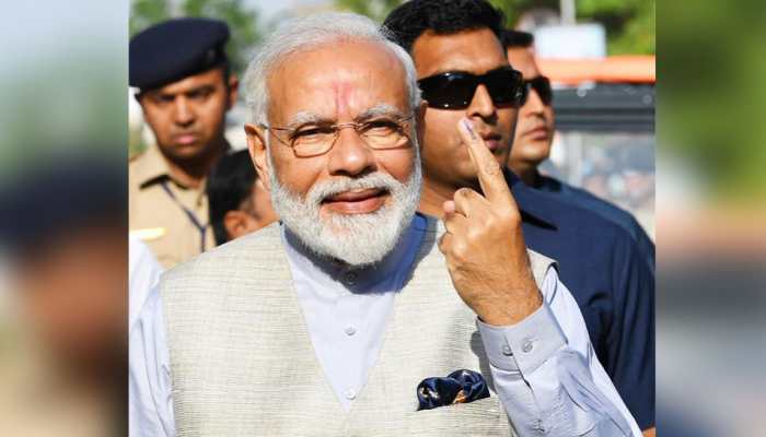 Weapon of terrorism is IED, strength of democracy is voter ID: PM Modi after casting his vote Weapon of terrorism is IED, strength of democracy is voter ID: PM Modi after casting his vote