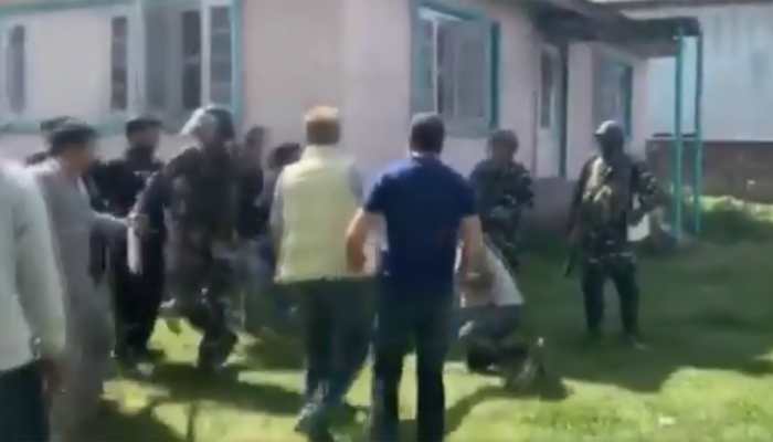 PDP supporters thrash NC polling agent at Bijbehara polling station in J&amp;K's Anantnag