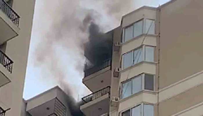 Fire breaks out in high-rise apartment in Ghaziabad, residents demand probe