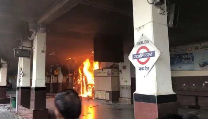 Fire breaks out at Gwalior railway station