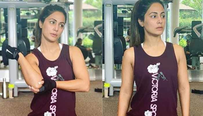 Erica Fernandes has a hilarious reaction to Hina Khan&#039;s gym pics